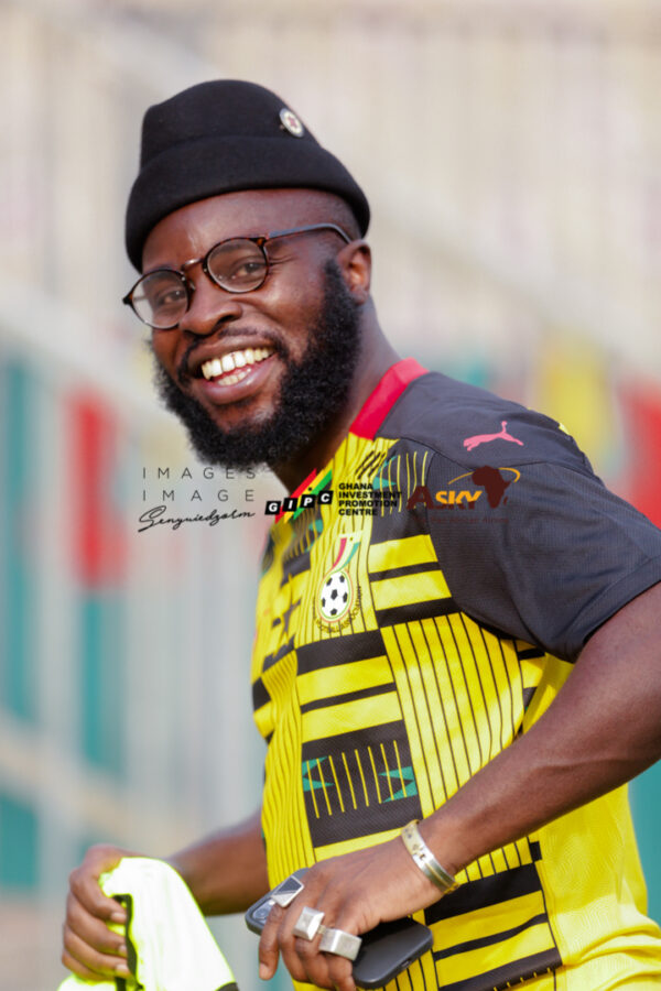#AFCON2021:  GHANA FANS MOOD BEFORE MATCH AGAINST MOROCCO LED BY MUSICIAN MANIFEST, YAOUNDE. Photos by Senyuiedzorm Adadevoh of imagesimage.com