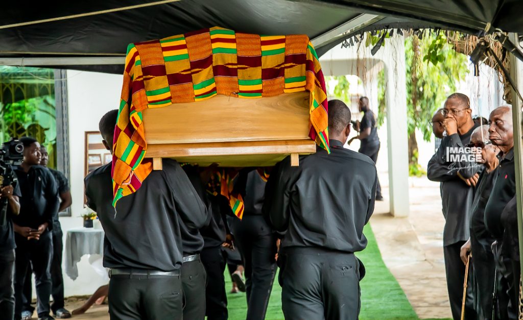 Friday, June 28, 2024, at about 4:30 pm, the mortal remains of Adzo were solemnly received by the family. The procession was led by the father, Prof. Ernest Dumor, brother Prof. Korshi Dumor, Ambassador Victor Gbeho, Hon. Abla Dzifa Gomashie , and other close family members. The final funeral rites will continue on Saturday, June 29, and Sunday, June 30, 2024, at the Holy Spirit Cathedral.