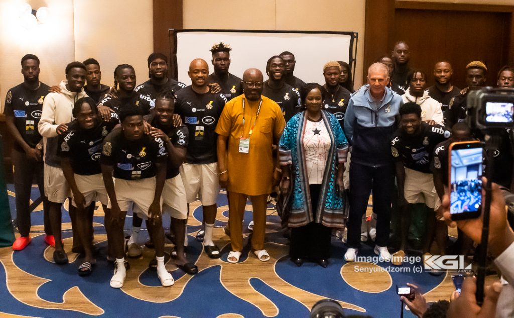 Vice President Prof. Naana Jane Opoku Agyemang visits Black Stars Toronto Base